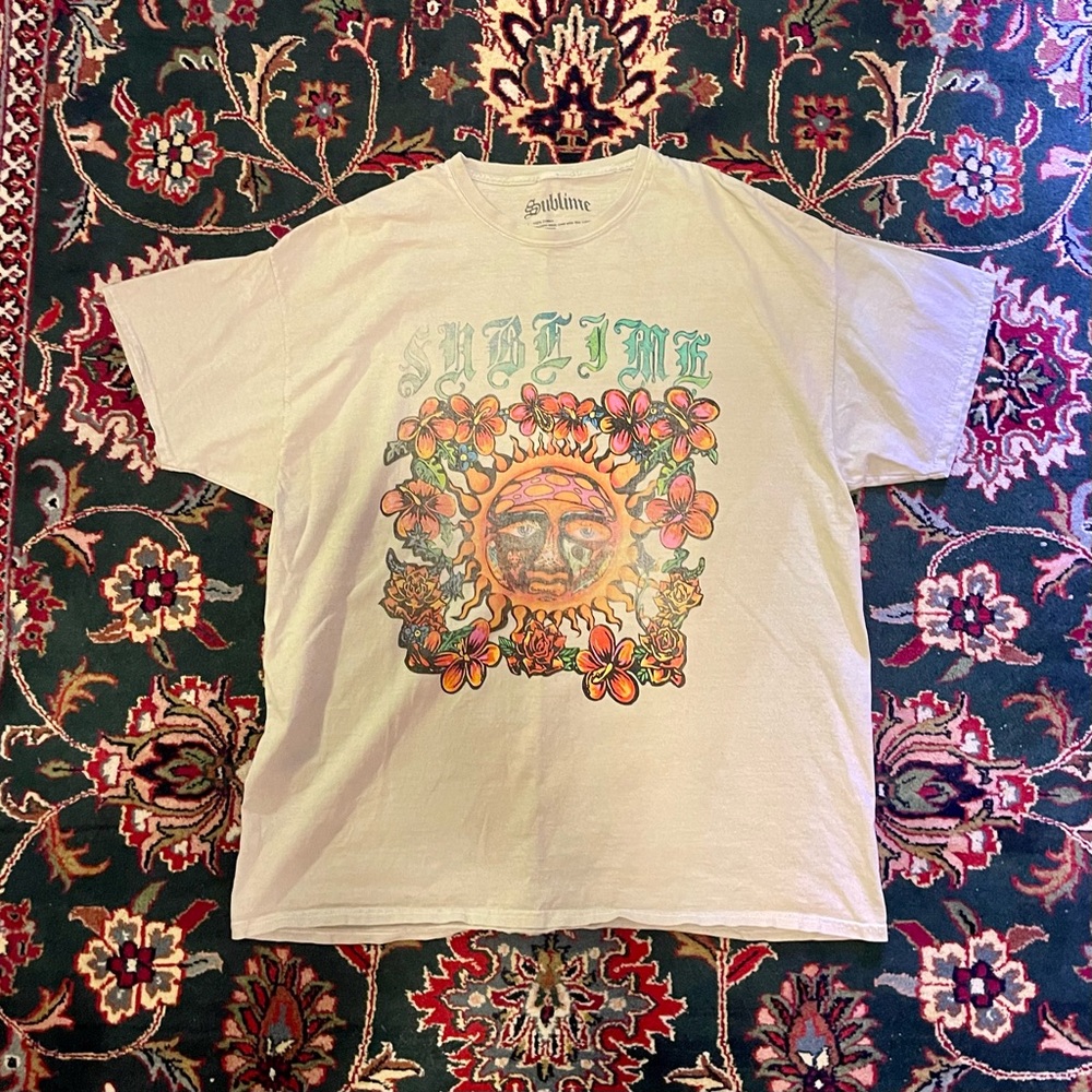 Sublime Graphic Tee with Floral Design
